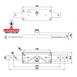 AMIG Cerradura Persiana Modelo 642.