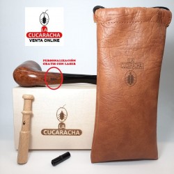 Pipa Fumar Artesana La Cucaracha Billiard Lisa.