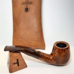 Pipa Fumar Artesana La Cucaracha Bent Billiard Lisa.