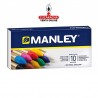 MANLEY Lapices cera caja de 10 colores ref.110.