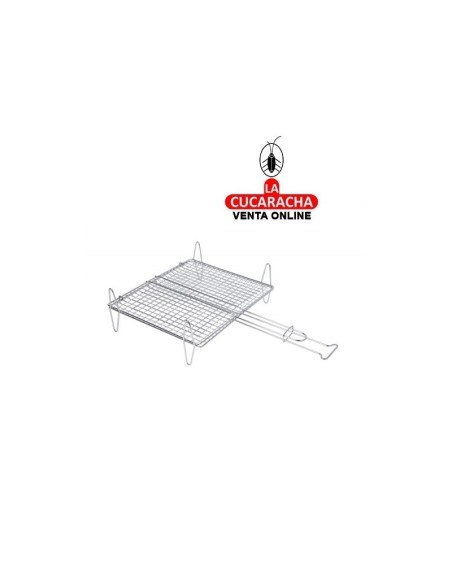 sauvic-PARRILLA PESCADO DOBLE CROMADA.