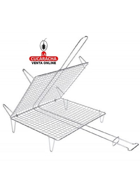 sauvic-PARRILLA PESCADO DOBLE CROMADA.