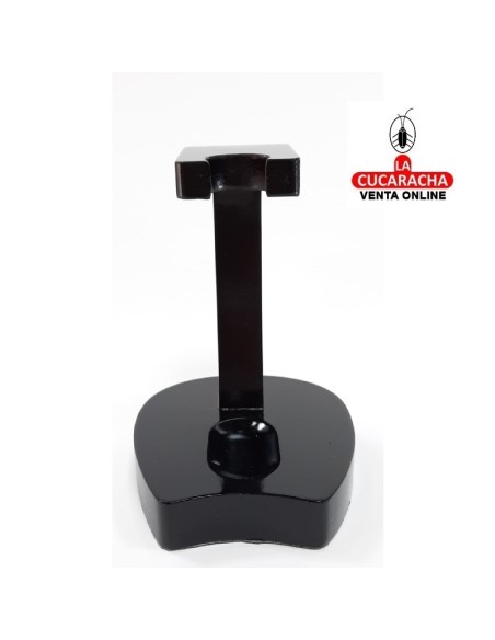 Pipero-REPOSAPIPAS madera 1 Pipa. Color negro.