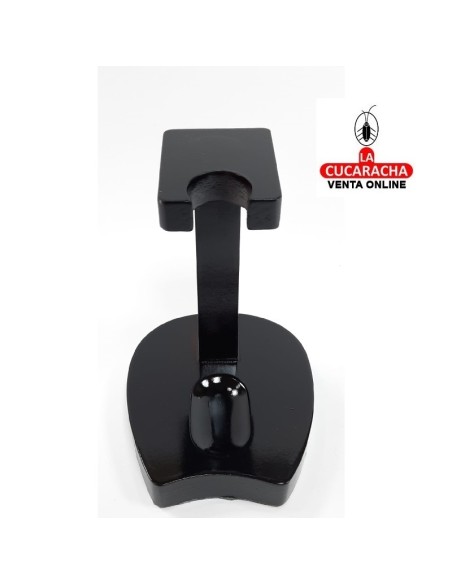 Pipero-REPOSAPIPAS madera 1 Pipa. Color negro.