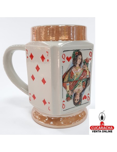 Jarra cerámica Poker.