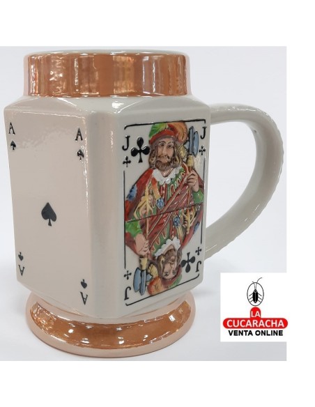 Jarra cerámica Poker.