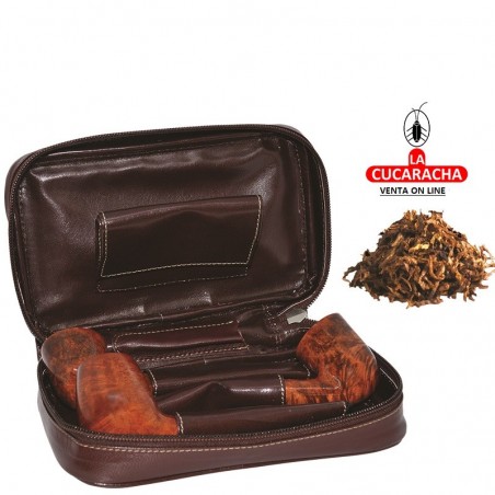 BOLSA 3 PIPAS FUMAR TABACO Y ACCESORIOS