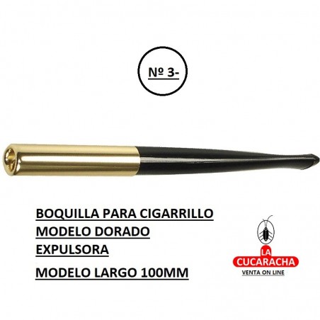 BOQUILLAS DENICOTEA EXPULSORA modelo largo 100mm dorada