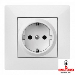 BASE ENCHUFE EMPOTRAR 10-A HABITAT