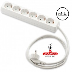 BASE MULTIPLE TOMA TIERRA CABLE 1.5 METROS