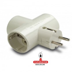 CLAVIJA TRIPLE 16-A T.T. CERAMICA REF.1303