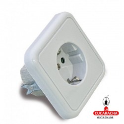 BASE ENCHUFE EMPOTRAR PORCELANA T.T.16A