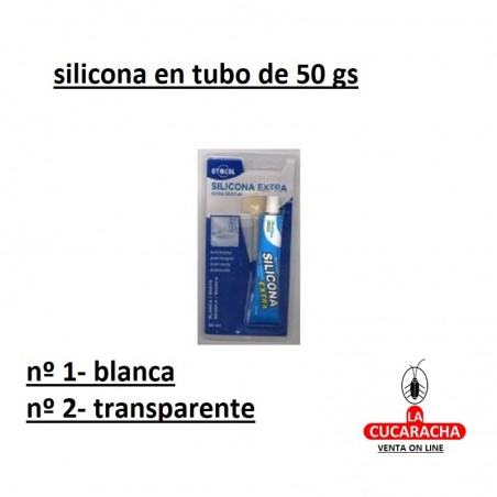 SILICONA EN TUBO 50 GRS. GYMCO blanca SILICONA EN TUBO 50 GRS. GYMCO blanca