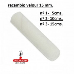 RECAMBIO VELOUR 15 MM 3 MEDIDAS***