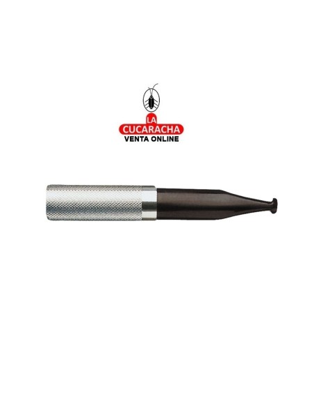 denicotea-Boquilla cigarrillo expulsora, corto 75mm, cromado, grabada.