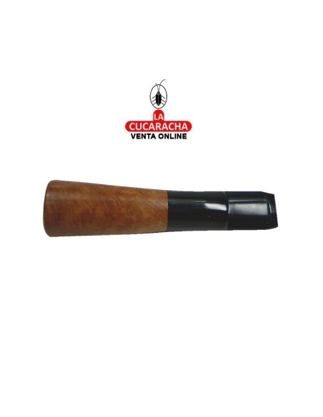 denicotea-Boquilla puros madera, diámetro interior 14mm. con 10 filtros.