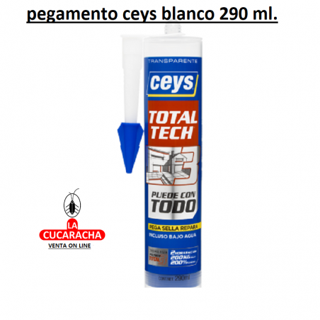 PEGAMENTO CEYS MS-TECH BLANCO CARTUCHO 290ML***