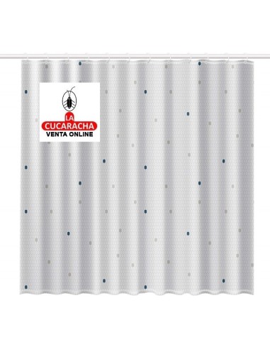 rayen-CORTINA BAÑO POLIESTER BLANCA...