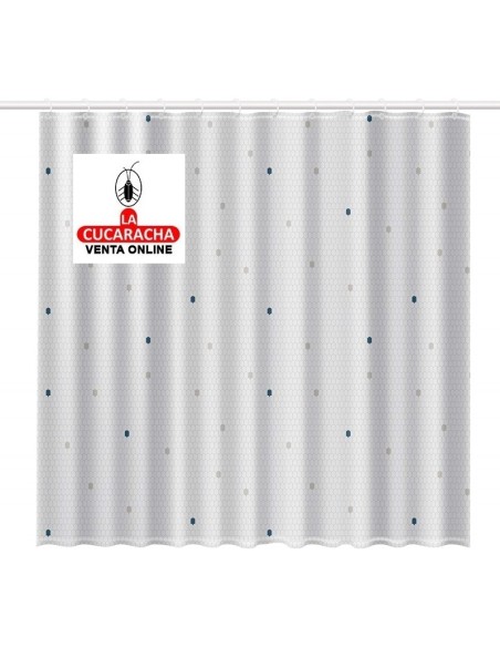 rayen-CORTINA BAÑO POLIESTER BLANCA 2348.