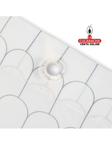 rayen-CORTINA BAÑO POLIESTER BLANCA...