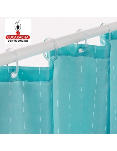 rayen-CORTINA BAÑO POLIESTER VERDE 2349.