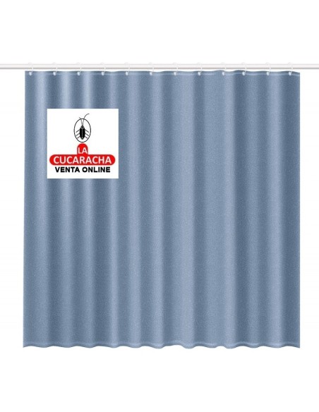 rayen-CORTINA BAÑO POLIESTER AZUL 2308.