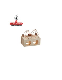 SAUVIC-Ratonera Madera 2...