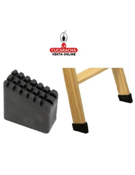 ESCALERAS NAVARRA-Contera Goma para Escalera de Madera 60X25MM.