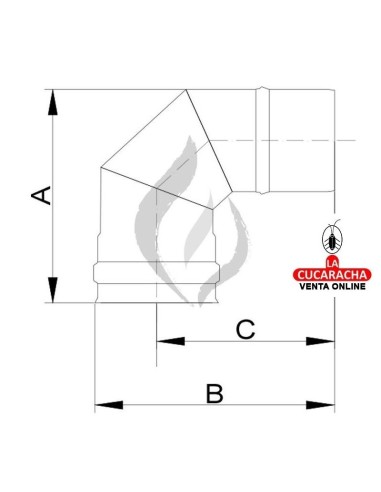 EXOJO-CODO ESTUFA VITRIFICADO PELLET...