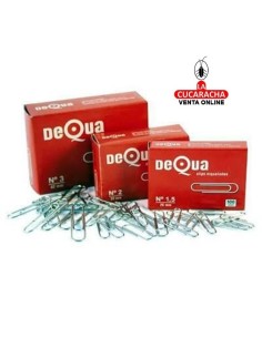 DEQUA-Clips plateados Nº2...