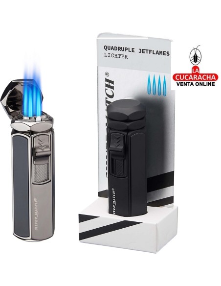 SILVER MATCH-2 ENCENDEDORES ROMA.