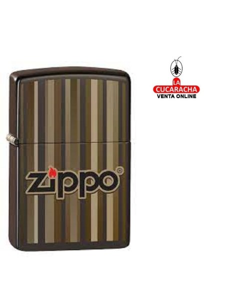 ZIPPO-Encendedor. Mechero Brown Stripes Design 60005298.