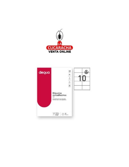 DEQUA-ETIQUETA Fotocopiadora 040287- 105x57 caja 100 hojas.