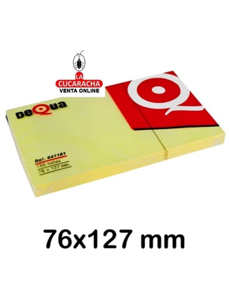 Dequa-Taco Notas 76X127 Amarillo 040415.