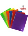 CEREZO-Carpeta folio Plastico Traslucido 3 solapas.