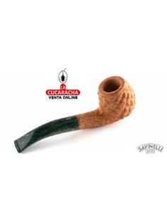 savinelli-Pipa italiana PIÑA DE PINO 626 Bent Apple tallada.