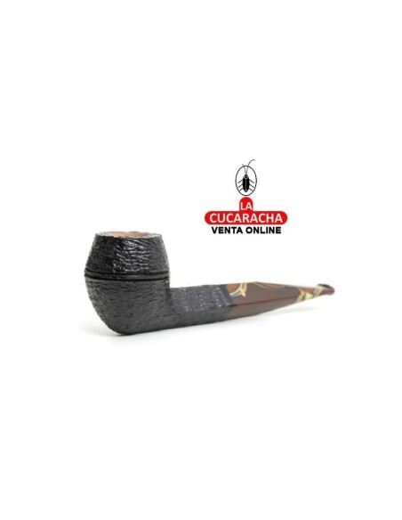 savinelli-Pipa italiana PALOMA RUSTICATA 510 KS Bulldog rustica.
