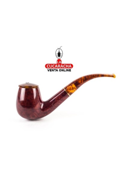 savinelli-Pipa italiana TORTUGA 602 Bent Billiard lisa.
