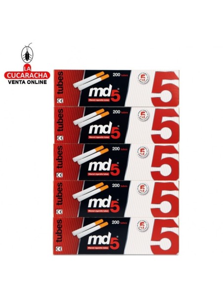 md5-Caja 200 Tubos cigarrillo vacios.