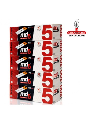 md5-Caja 200 Tubos cigarrillo vacios.