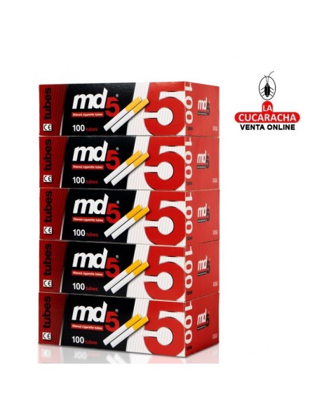 md5-Caja 100 Tubos cigarrillo vacios.