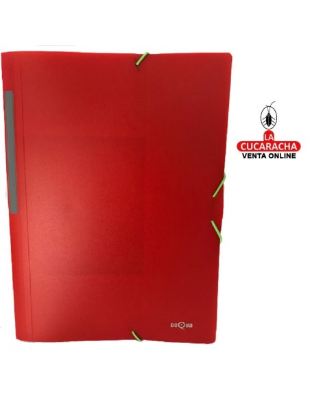 dequa-Carpeta plastico colores surtidos 3 solapas y cierre gomas.