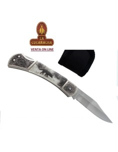 Navaja decorada «Lobo» con...