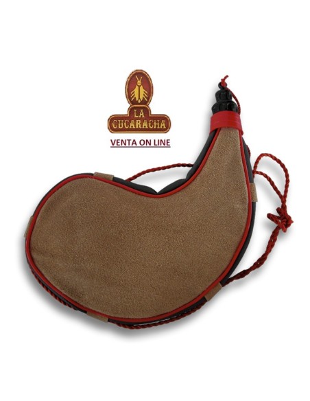 Bota curva de serraje para 1 litro de vino