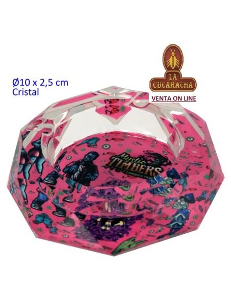 Cenicero mesa cristal.