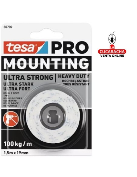tesaMOLL-CINTA ADHESIVA ULTRASTRONG 1,5MT.X19MM.