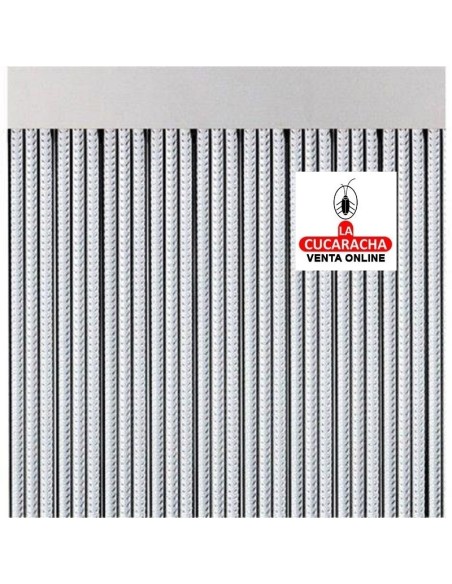 PIBAROVA-CORTINA REINA CINTA 90x210 CRISTAL-NEGRO.