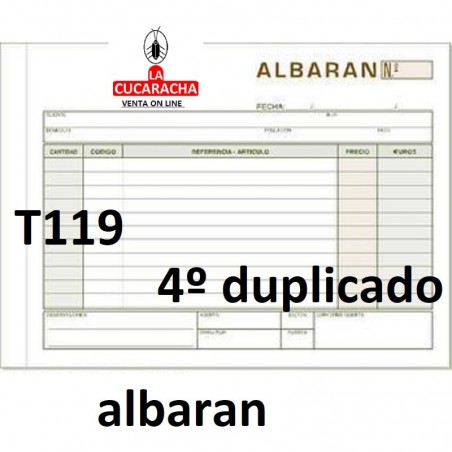 TALONARIOS DE ALBARANES. VARIOS MODELOS