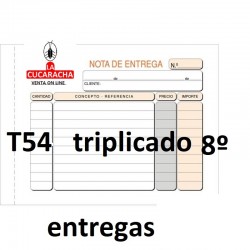 TALONARIOS NOTA DE ENTREGAS. VARIOS MODELOS