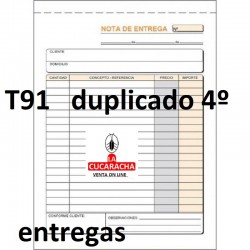 TALONARIOS NOTA DE ENTREGAS. VARIOS MODELOS